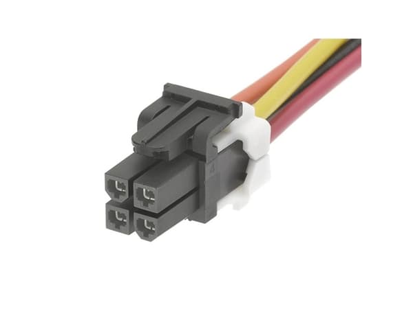 Molex Anslutning Skåp Kabel Totalt antal poler 4 451350401 1 st Bulk