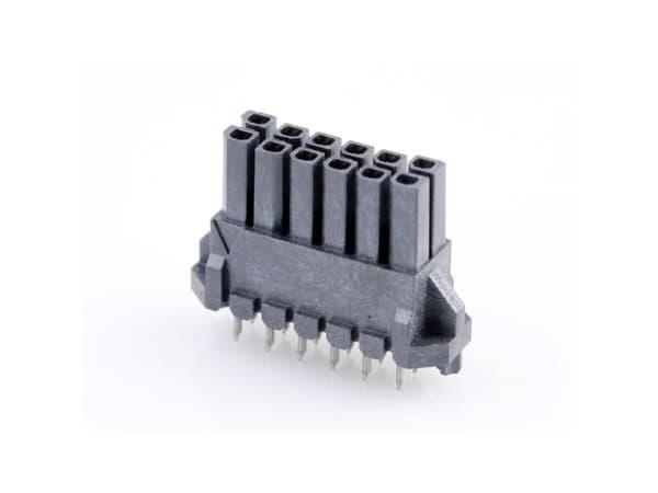 Molex Sisäänrakennettu tappiliuska (vakio) Napojen kokonaismäärä 12 447691201 1 kpl Lokerikko