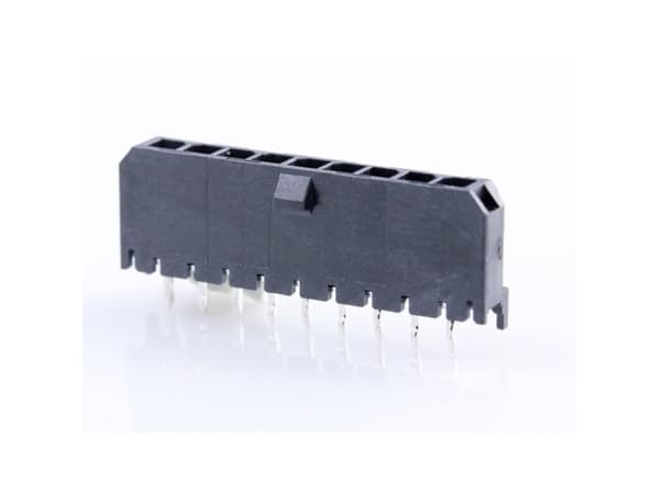 Molex Indbygningsstiftliste (standard) Samlet antal poler 9 Rastermål: 3.00 mm 436500916 1 stk Tray
