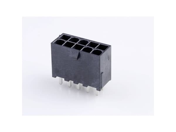 Molex Indbygningsstiftliste (standard) Samlet antal poler 10 Rastermål: 4.20 mm 462071110 1 stk Tray