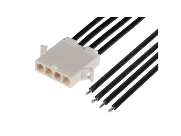 Molex Anslutning Skåp Kabel Totalt antal poler 4 2162931041 1 st Bulk