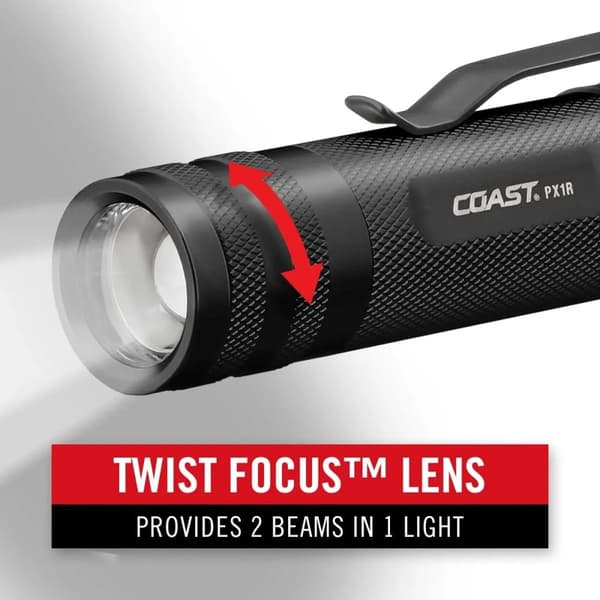 COAST PX1R Genopladelig Håndlygte (1000 lumen) - i blisterpakning