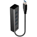 Miniatyrbild 1 av 4: LINDY 43324 4 Port USB 3.1 Gen 1 hubb Svart