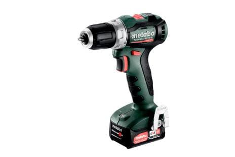 Metabo PowerMaxx BS 12 BL, Elektrisk skrutrekker, Pistolhåndtak, Børsteløs, Hengekrok, 1600 RPM, 450 RPM