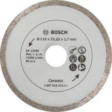 Bosch diamantskive 115 mm - fliser