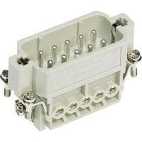 Harting 09 20 010 2612 Stikindsats Han® A 10 + PE Skruer 1 stk.