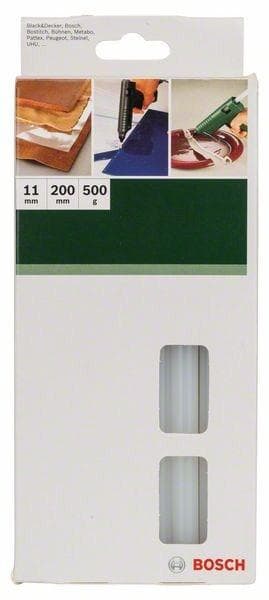 Bosch Tilbehør Varme limstifter 11 mm 200 mm Gennemsigtig 500 g (2609255800)