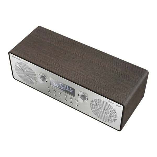 Bordsradio Panasonic RF-D100BTEGT FM, DAB+ Väckningsfunktion Silver, Brun
