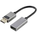 Miniatyrbild 1 av 4: Renkforce RF-5246622 DisplayPort / HDMI Adapter [1x DisplayPort hane - 1x HDMI hona] Svart 8K UHD, Aluminiumkontakt 0.1