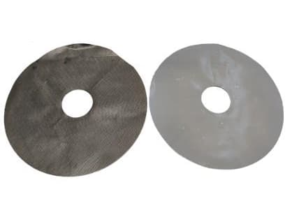 SABETOFLEX ångspärrsmembran med hål DSM100-125X25, helklistrat på PP/PE, Ø100-125 mm (25 st.).