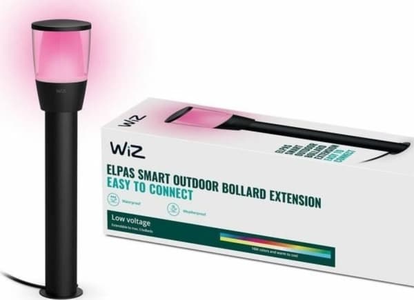 WiZ Pullertforlengelse, Sokkel/stolpe-smartbelysning, Sort, LED, Metall, Ikke-utskiftbare pærer, 400 lm