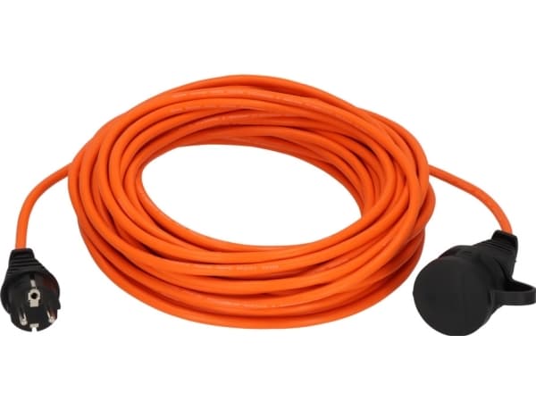 Brennenstuhl 1169950, 25 m, Utomhus, Rak, IP44, Kyltålig, Oljetålig, UV-beständig, Orange