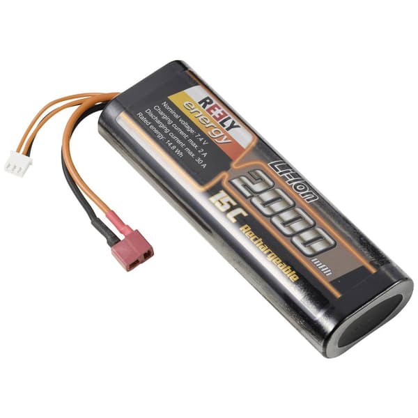 Reely RC Sändarbatteri (LiIon) 7.4 V 2000 mAh Antal celler: 2 15 C Hardcase T-kontaktsystem