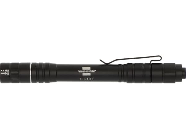 Brennenstuhl 1173750002, Käsikokoinen taskulamppu, Musta, Alumiini, Painikkeet, IP44, LED
