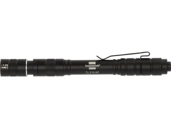 Brennenstuhl 1173750003, Käsikokoinen taskulamppu, Musta, Alumiini, Painikkeet, IP44, LED