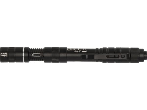 Brennenstuhl 1173750003, Käsikokoinen taskulamppu, Musta, Alumiini, Painikkeet, IP44, LED