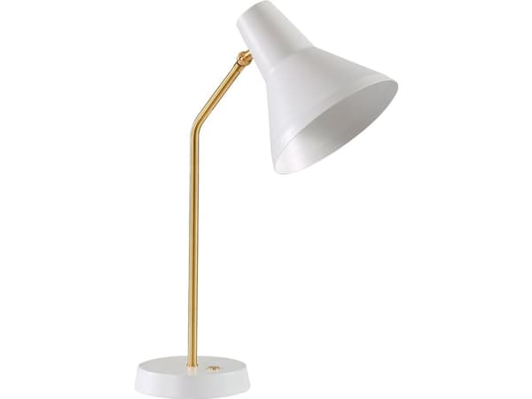 Innolux Carin bordslampa, E27, vit/mässing