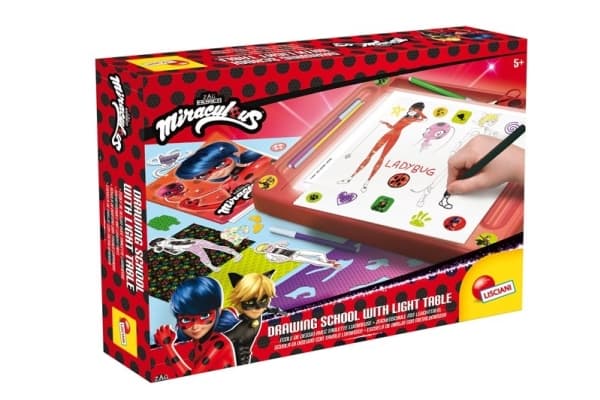 Drawing school with LED board Ladybug and the Black Cat 96930 LISCIANI