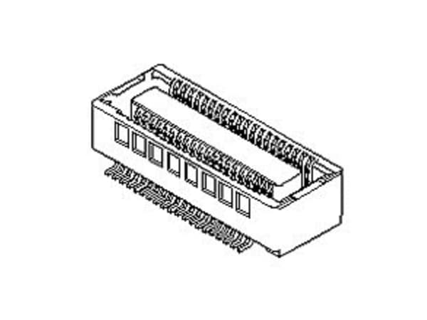 Molex Anslutning Kapsling PCB Totalt antal poler 80 546840804 546840804 1500 st Tejp på hel rulle