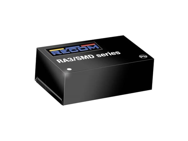 RECOM RA3-051503D/SMD DC/DC bilkonverterare 5 V -3 V, 15 V -0,5 A 3 W Antal utgångar: 2 x Innehåll 1 st