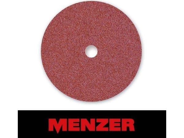 Menzer Double-sided RED abrasive cloths for ESM406 K40 aluminum oxide fi 406mm (opening fi40mm) 10 pcs.