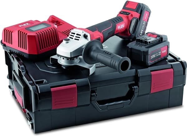 Batteriløs vinkelsliper FLEX LBE 125 18,0-EC/5,0 sett