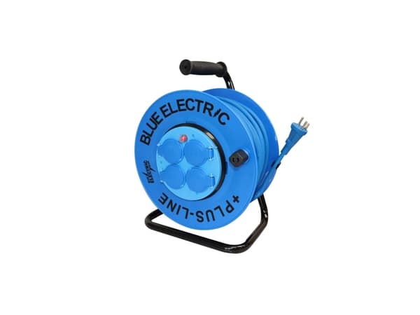 BLUE ELECTRIC Kaapelikela - 40M - PlusLine Fast core - u/pillesikring 3x1,5 mm2 Neopreeni