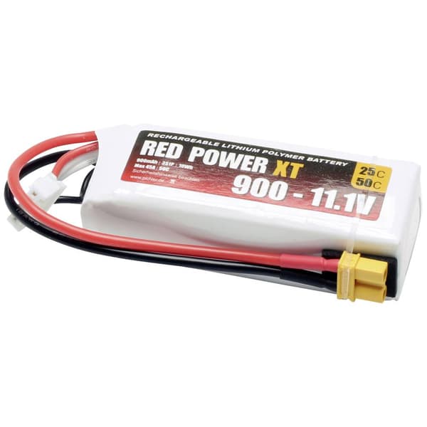 Red Power RC Batteripack (LiPo) 11.1 V 900 mAh 25 C Softcase XT30