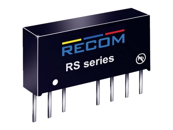 Recom International RS-1212S 2W DC/DC Converter, SIP4 RS-1212S 9 - 18 V voltage12 V 166 mA 2 W