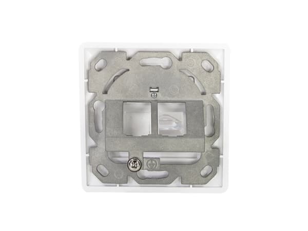 LogiLink uppoasennettava rasia 2 Keystone-moduulille, 45° kulmassa oleva pistorasia