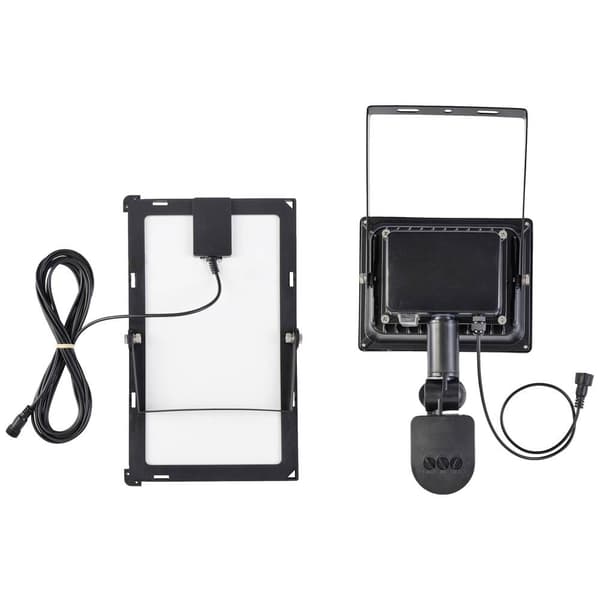 Sygonix SY-5461110 Solcells-spotlight med rörelsedetektor 30 W Neutralvit
