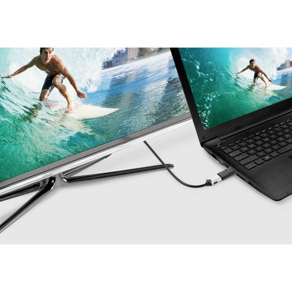 Renkforce RF-5506962 DisplayPort / HDMI Adapter [1x DisplayPort hane - 1x HDMI hona] Svart guldpläterad kontakt