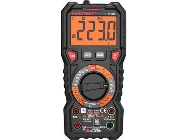 Habotest Multimetras DC1000V/10A, AC750V/10A