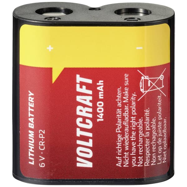 VOLTCRAFT CRP2 CR-P2 Fotobatteri Litium 1400 mAh 6 V 1 st