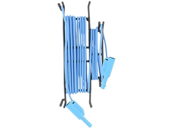 Metrel A 1526 Sikkerhedsprøveledning Bananstik 4 mm Bananstik 4 mm 5 m Blå 1 stk