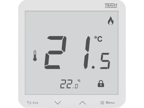 Tech R-8pz PLUS langaton huoneen säädin, huone, 230V virtalähde, uppoasennus, valkoinen STR8PZPLUSWH