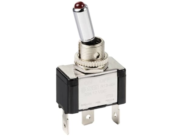TRU COMPONENTS TC-11193840 Keinukytkin 12 V/DC 20 A 1 x Off/On Klikkaava 1 kpl 1 kpl