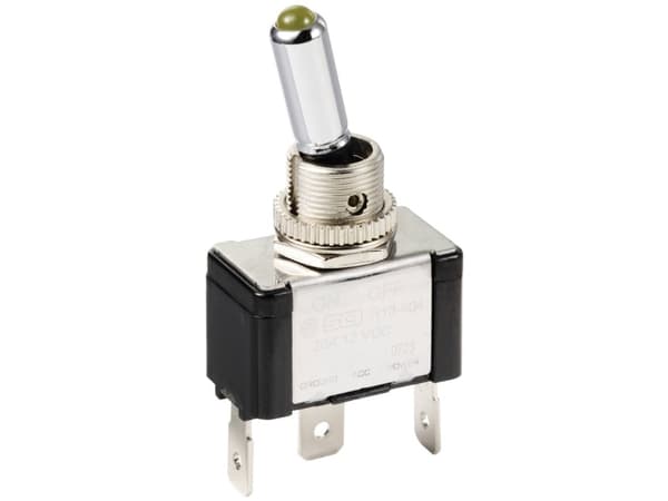 TRU COMPONENTS TC-11193836 Keinukytkin 12 V/DC 20 A 1 x Off/On Klikkaava 1 kpl 1 kpl