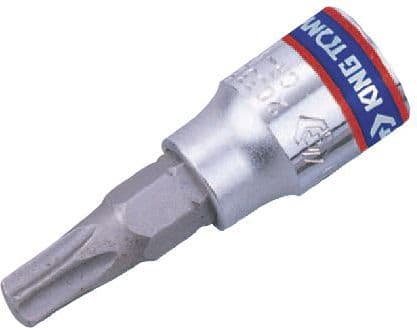 King Tony 203730, 1 styck, Torx, T30H, Krom, Stål, 37 mm, 15 g