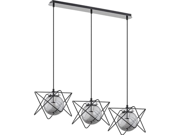 Lampe med lampe Orno CORRADO 3P, lampe med lampe, E14 maks. 3x 40W, krom