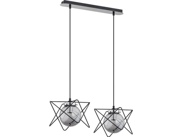 Lampe med lampe Orno CORRADO 2P, lampe med lampe, E14 maks. 2x 40W, krom