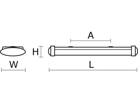 PXF Lighting Oprawa nasufitowa Latte PRM 2 x 18W G13 IP40 (PX1794164)