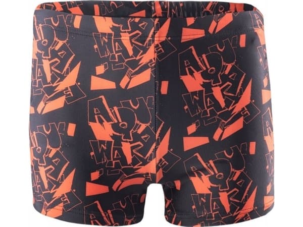 AquaWave Badebukse boksershorts for barn Aquawave Atos Jr svart og oransje størrelse 164