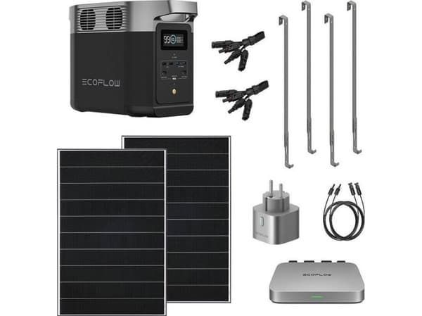 EcoFlow Basic Plus Delta 2 balkongsystem