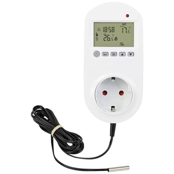 Sygonix SY-5372566 Universaltermostat Mellanplugg Veckoprogram 1 st
