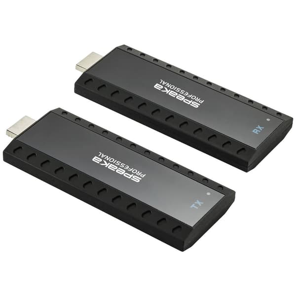 SpeaKa Professional HDMI Trådlös HDMI-överföring (Set) via hemnätverk (IP-baserade) 30 m