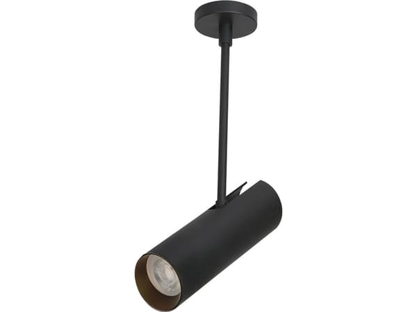 Azzardo Spot svart taklampe AZzardo Lens Round AZ3517