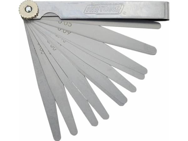 AWTools AWTOOLS FEATURE GAUGE 100mm 17 LEAF 0.02-1.0mm TAPER