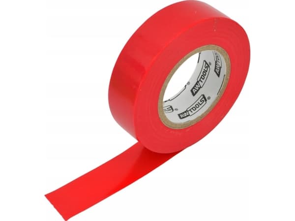 AWTools AWTOOLS Isoleringsband 19 mm x 20 m RÖD