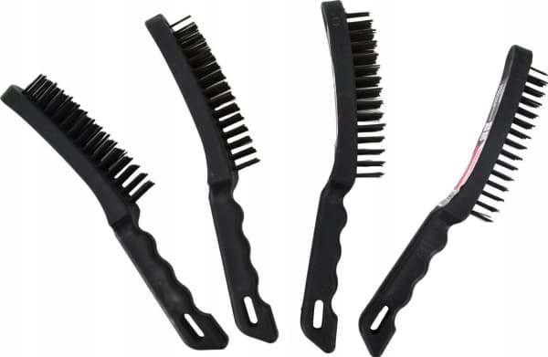 AWTools AWTOOLS STÅLBØRSTE PLAST. 3-RADER HÅNDTAK.